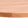 vidaXL Table Top &Oslash;80x4 cm Round Solid Wood Beech