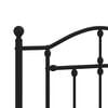 vidaXL Metal Replace Headboard Black 90 cm
