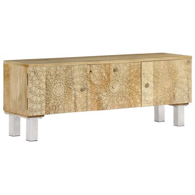 vidaXL TV Cabinet Solid Mango Wood 118x30x45 cm