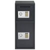 vidaXL Digital Safe with Lock Dark grey 35 x 31 x 80 cm Steel