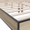 vidaXL Bed Frame without Mattress Sonoma Oak 135x190 cm Double