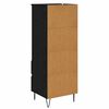 vidaXL Highboard Black Oak 40 x 36 x 110 cm Engineered Wood