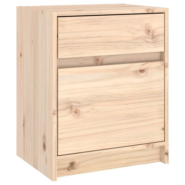 vidaXL Bedside Cabinet 40x31x50 cm Solid Pinewood