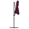 vidaXL Garden Cantilever Parasol Bordeaux red 372 x 198 x 243 cm