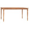 vidaXL Batavia Table | Brown | Solid Teak Wood | Medium | Durable