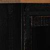 vidaXL Sideboard HALDEN 2 Sliding Doors Black 112x40x80 cm Solid Wood