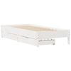 vidaXL Bed Frame without Mattress White 90x190 cm Single Solid Wood Pine