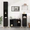 vidaXL Sink Cabinet Black 80x33x60 cm Engineered Wood
