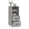 vidaXL Sideboard Grey Sonoma 34.5x34x90 cm Engineered Wood