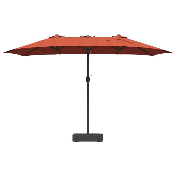vidaXL Garden Parasol Terracotta 385 x 209 x 244 cm Polyester
