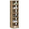 vidaXL Shoe Cabinet Artisan Oak 28x27x102 cm Engineered Wood