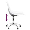 vidaXL Swivel Office Chair White PP