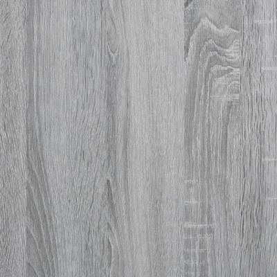 vidaXL Coffee Table Grey Sonoma 80x80x45 cm Engineered Wood and Metal