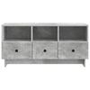 vidaXL TV Cabinet Concrete Grey 102 x 34.5 x 50 cm Engineered Wood