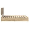 vidaXL Storage Bed with Drawer Sonoma Oak 120 x 200 cm Engineered Wood