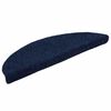vidaXL Stair Mats Self-adhesive 10 pcs 56x17x3 cm Navy Half Round