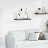 vidaXL Floating Wall Shelf High Gloss Grey 60x23.5x3.8 cm MDF