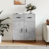 vidaXL Sideboard Concrete Grey 69.5x34x90 cm Engineered Wood