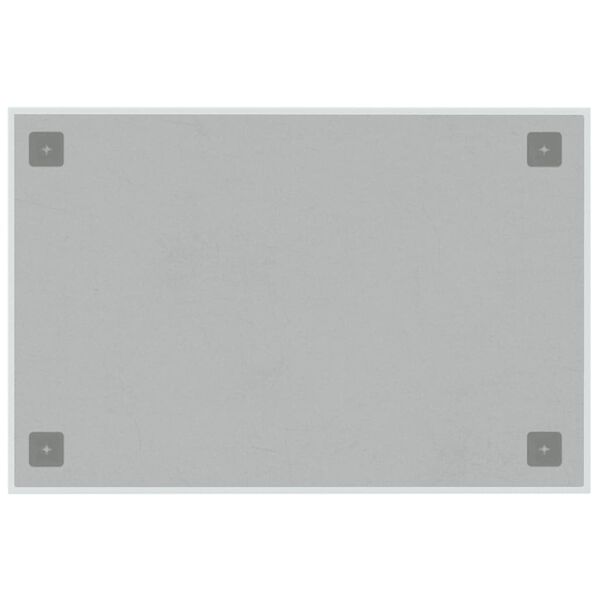 vidaXL Wall-mounted Magnetic Board White 60x40 cm Tempered Glass