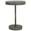 vidaXL Garden Table Grey 75.5x106 cm Poly Rattan