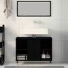 vidaXL Bathroom Cabinet Black 80 x 33 x 60 cm Engineered Wood