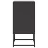 vidaXL Bedside Cabinets 2 pcs Black 36x39x78 cm Steel