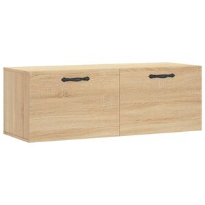 vidaXL Wall Cabinet Sonoma Oak 100x36.5x35 cm Engineered Wood