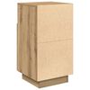 vidaXL Bedside Cabinet with 2 Drawers Artisan Oak 36x36x68 cm
