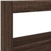 vidaXL Headboard Cabinet with LED Brown Oak 120x17x102 cm