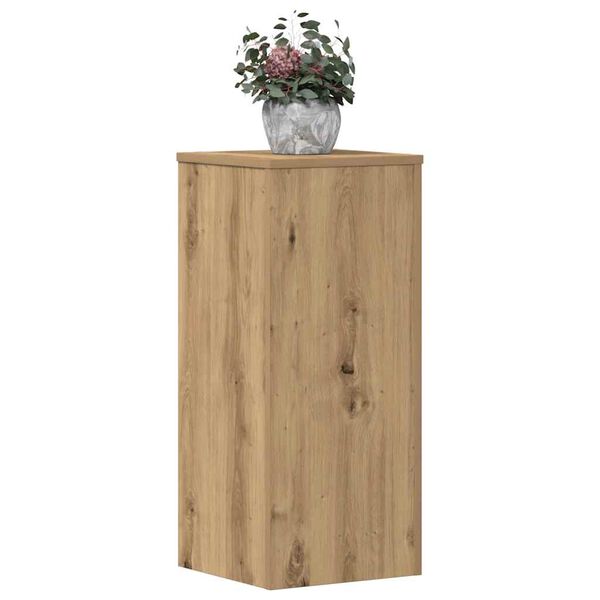 vidaXL Plant Stands 2 pcs Artisan Oak 30x30x70 cm Engineered wood