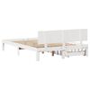 vidaXL Bed Frame with Drawers without Mattress White 140x190 cm