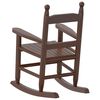 vidaXL Rocking Chairs for Children 2 pcs Brown Solid Wood Poplar