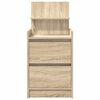 vidaXL Bedside Cabinets with 2 Drawers 2 pcs Sonoma Oak 38x34x80 cm