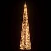 vidaXL Christmas Light Cone 60 LEDs Warm White 120 cm Acrylic