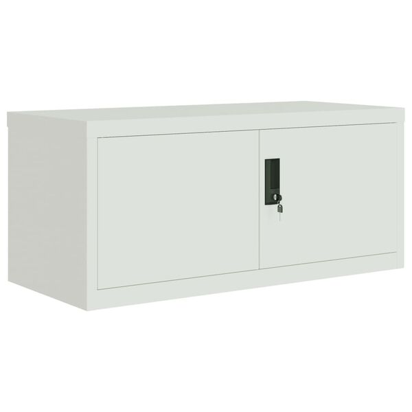 vidaXL File Cabinet Light Grey 90x40x145 cm Steel
