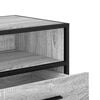 vidaXL TV Cabinet Grey Sonoma 80x34.5x40 cm Engineered Wood and Metal