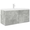 vidaXL Sink cabinet with Storage Concrete Grey Engineered Wood