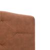 vidaXL Bed Frame without Mattress Brown Fabric 150x200 cm King Size