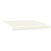 vidaXL Retractable Awning Cream 3x2.5 m Fabric and Aluminium