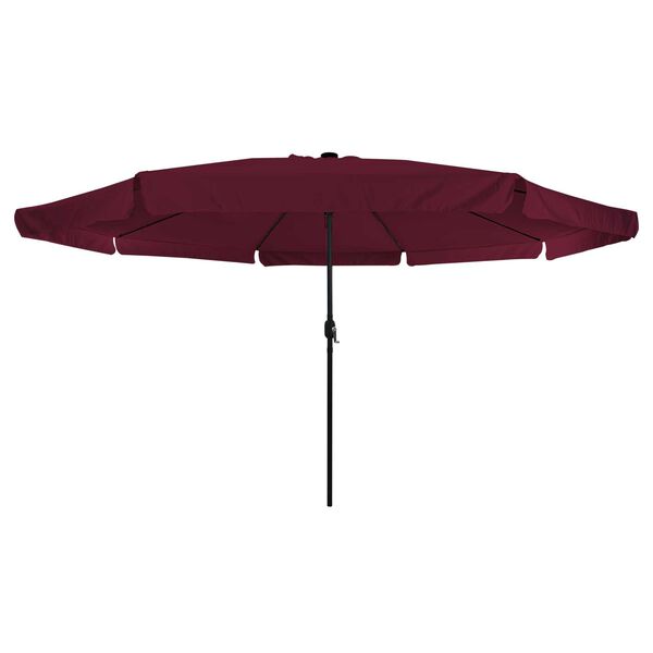 vidaXL Garden Parasol Red and Black 395 x 395 x 245 cm