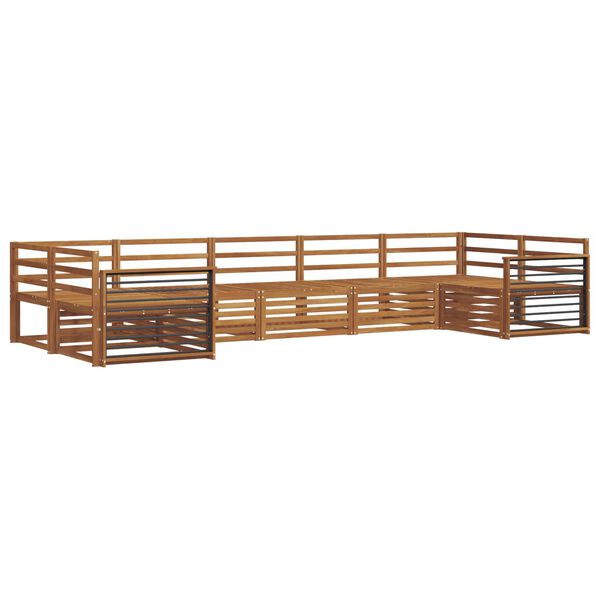 vidaXL Sofa Sets 7 pcs Natural Solid Acacia Wood