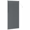 vidaXL Window Blind with Curtains Manual Dark grey Aluminium