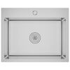 vidaXL Handmade Kitchen Sink Stainless Steel