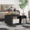 vidaXL Coffee Tables 4 pcs Grey 33x33x33 cm Engineered Wood