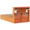 vidaXL Bed Frame without Mattress Wax Brown 120x200 cm Solid Wood Pine