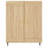 vidaXL Highboard Sonoma Oak 69.5x34x180 cm Engineered Wood