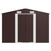 vidaXL Garden Shed Brown 257x779x181 cm Galvanised steel