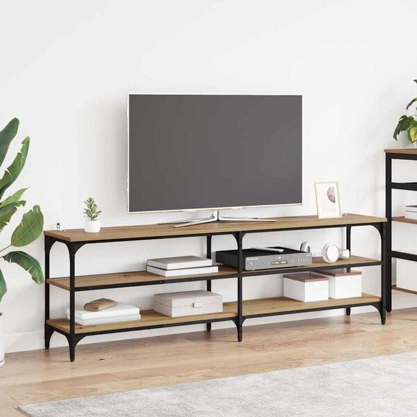 vidaXL TV Cabinet Artisan Oak 160 x 30 x 50 cm