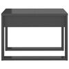 vidaXL Side Table High Gloss Grey 50x50x35 cm Engineered Wood