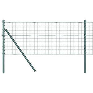 vidaXL Euro Fence Ground Fix 10 x 0.6 m PVC-Coated Steel Green Mesh
